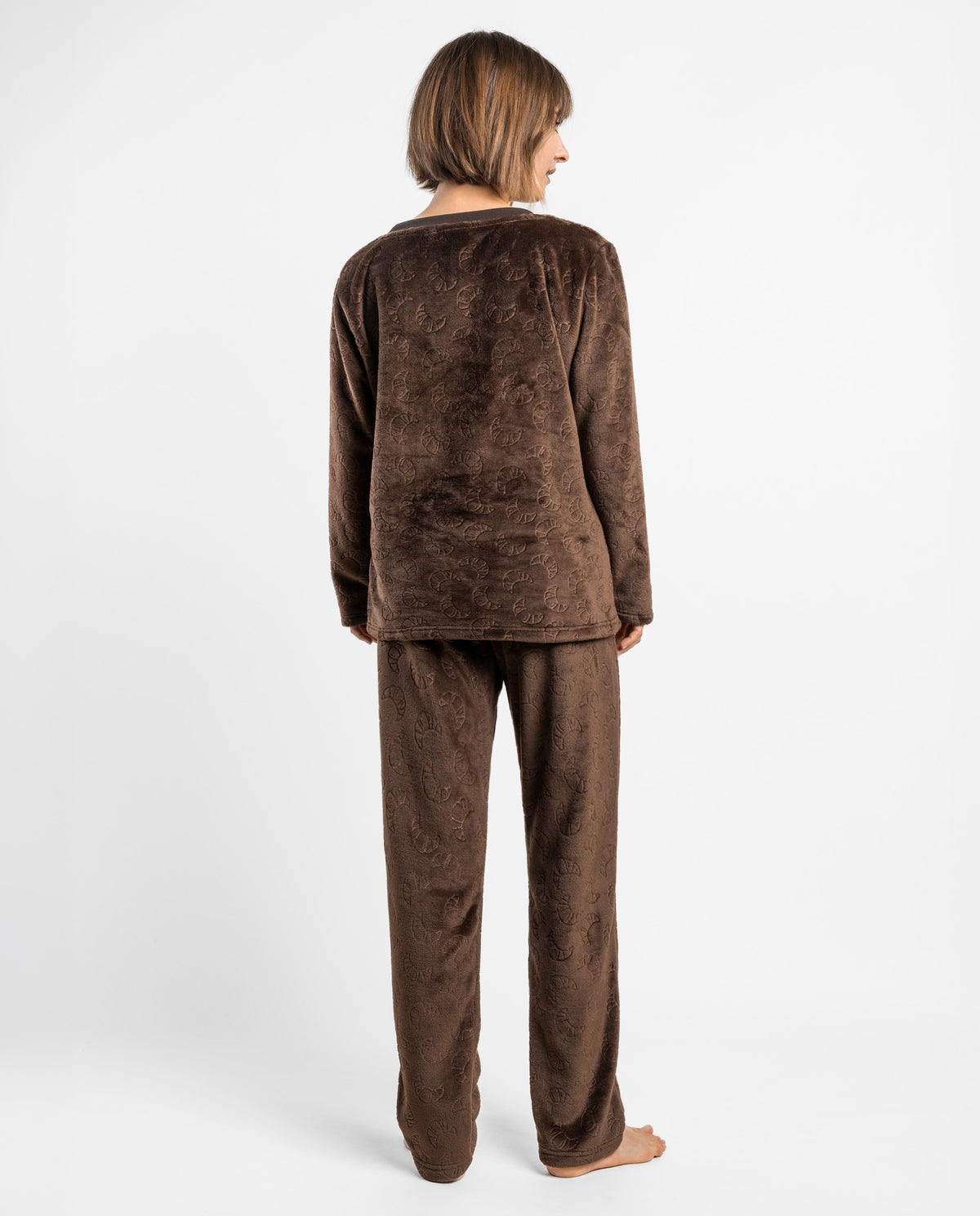 Fleece πιτζάμα Breakfast / AD64632