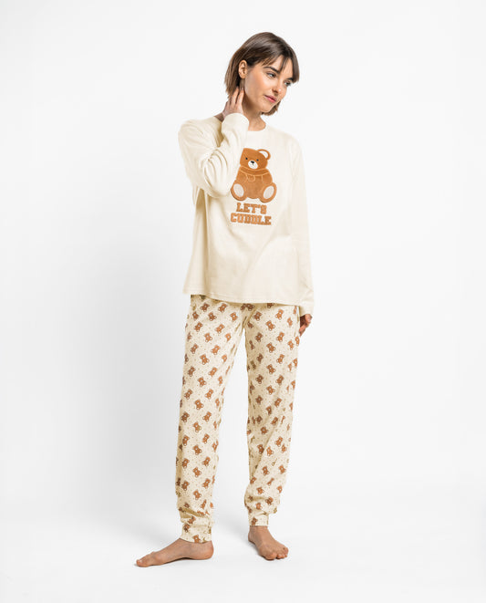 Χειμερινή πιτζάμα με σχέδιο teddy bear / AD64963