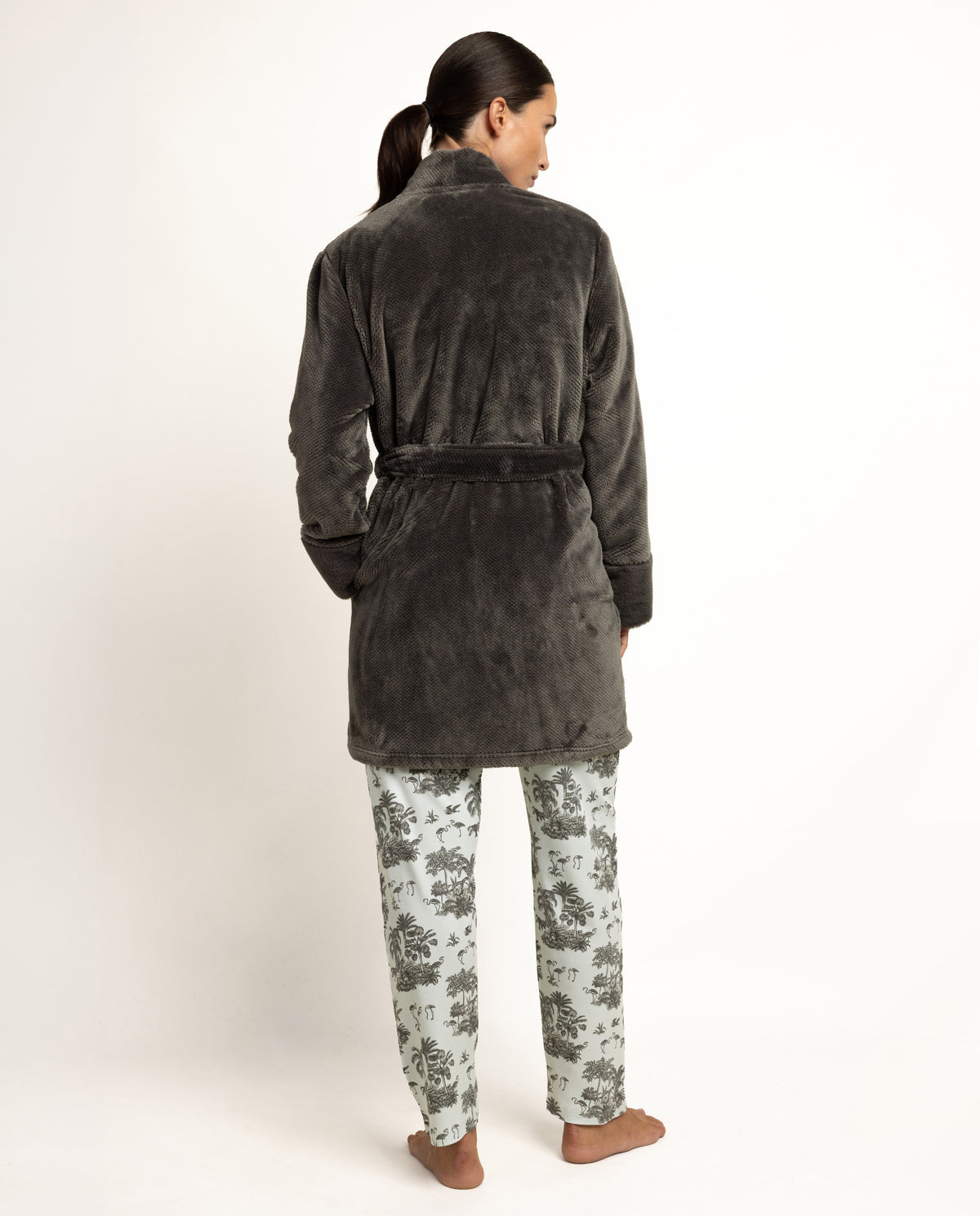 Fleece δετή ρόμπα / AD67406