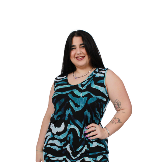 Plus size πιτζάμα με κοντό παντελόνι / NV20120