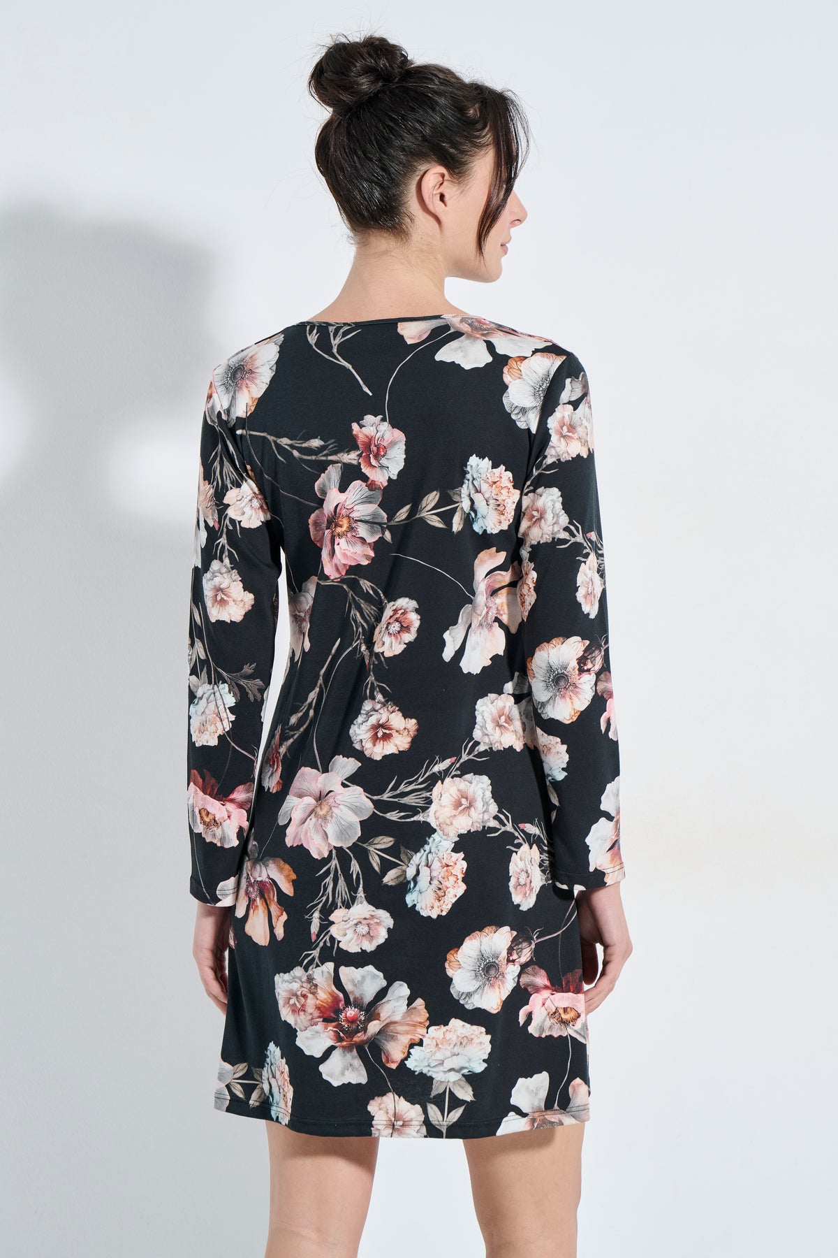 Floral βαμβακερό νυχτικό / J8305
