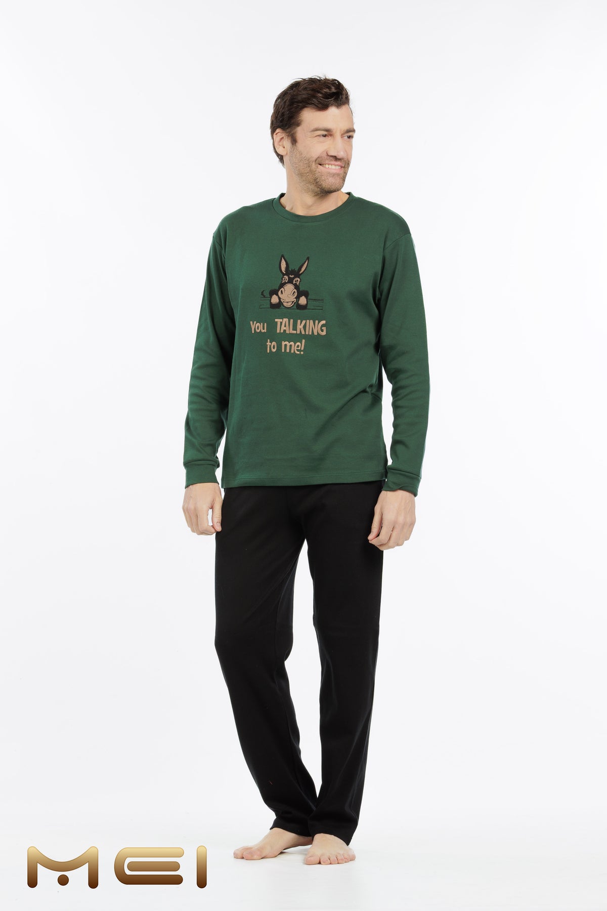 Βαμβακερή πιτζάμα με σχέδιο DONKEY / M902695