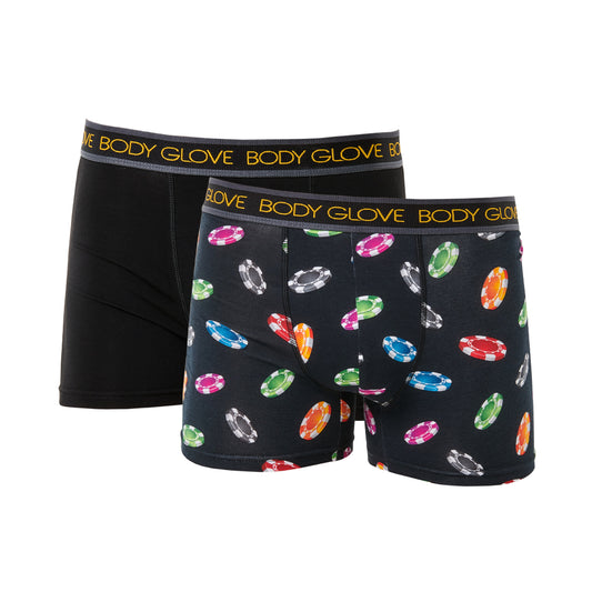 Boxer συσκευασία 2 τεμαχίων με σχέδιο ΜΑΡΚΕΣ / BODY GLOVE-430008