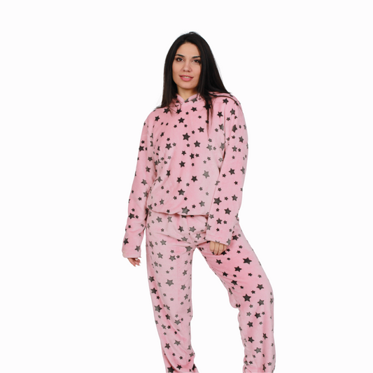 Ζεστή fleece πιτζάμα / NV10164