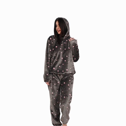 Ζεστή fleece πιτζάμα / NV10164