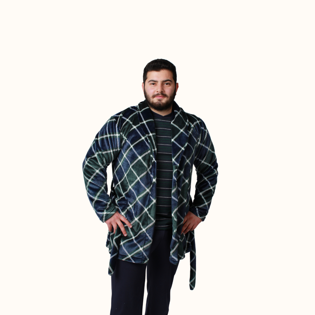 Ανδρική fleece ρόμπα / NV323