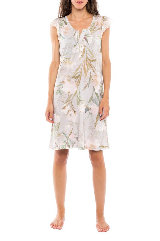 Νυχτικό viscose με κουμπιά / S1140
