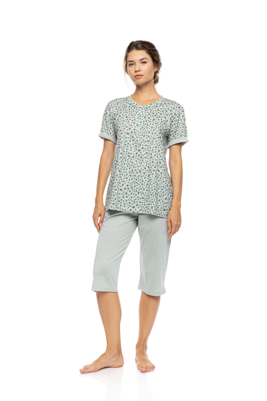 Βαμβακερή πιτζάμα animal print / S1572