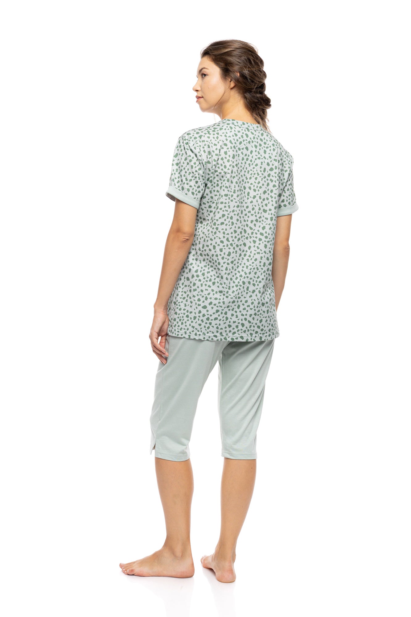 Βαμβακερή πιτζάμα animal print / S1572