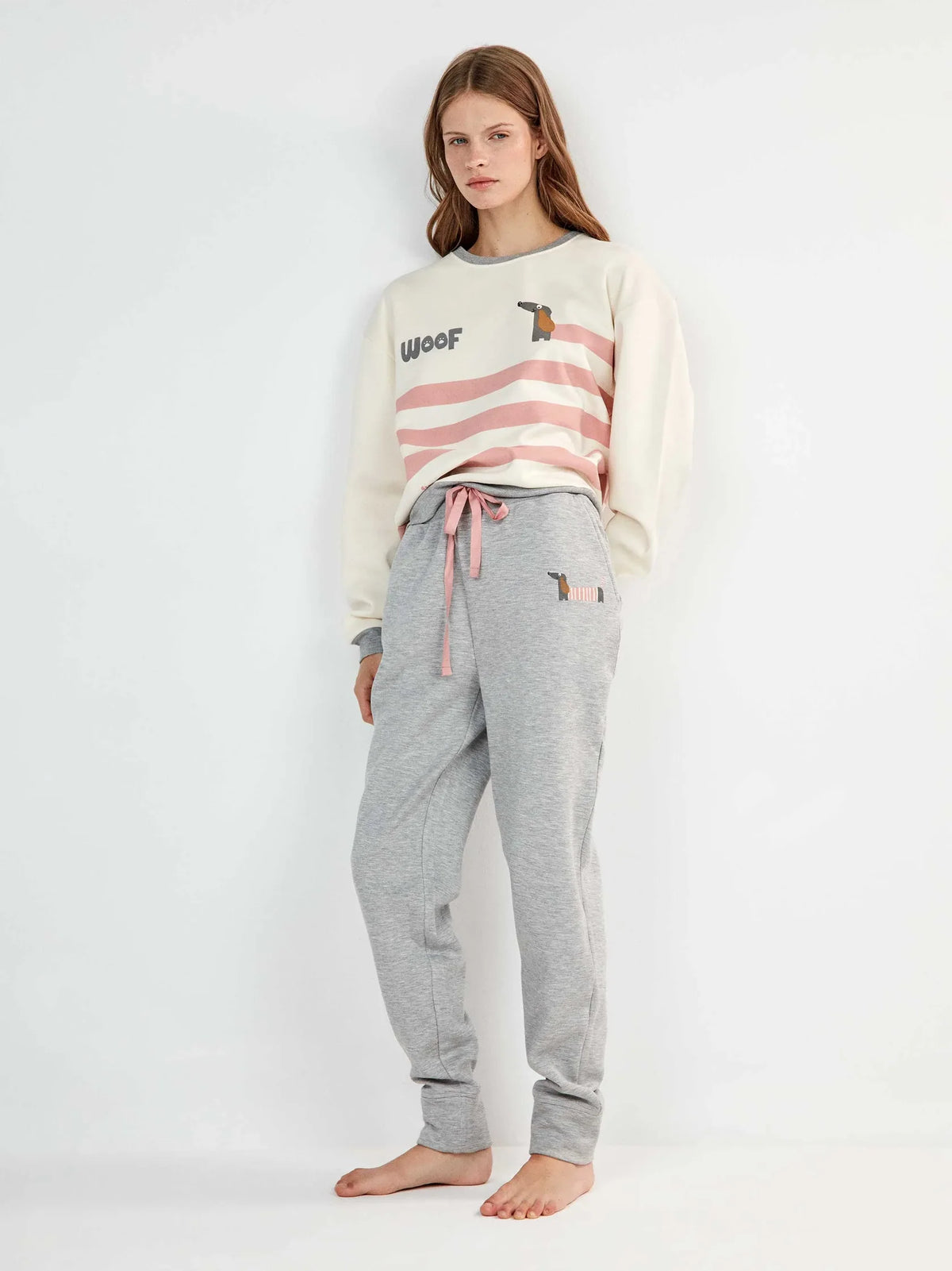 Φούτερ πιτζάμες - homewear με σχέδιο / GS2/20513