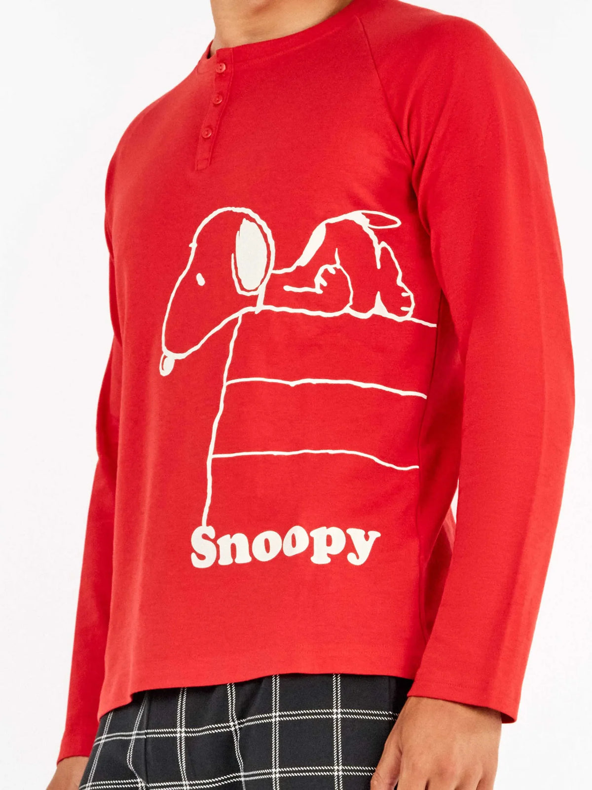Ανδρική πιτζάμα με σχέδιο Snoopy / GS2/20336