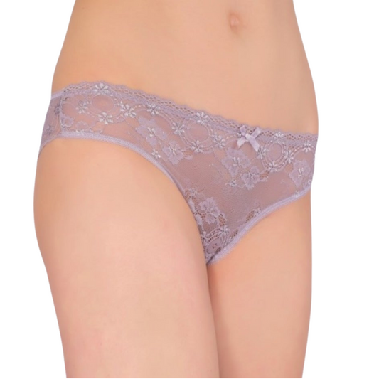Bikini slip με δαντέλα / DR258