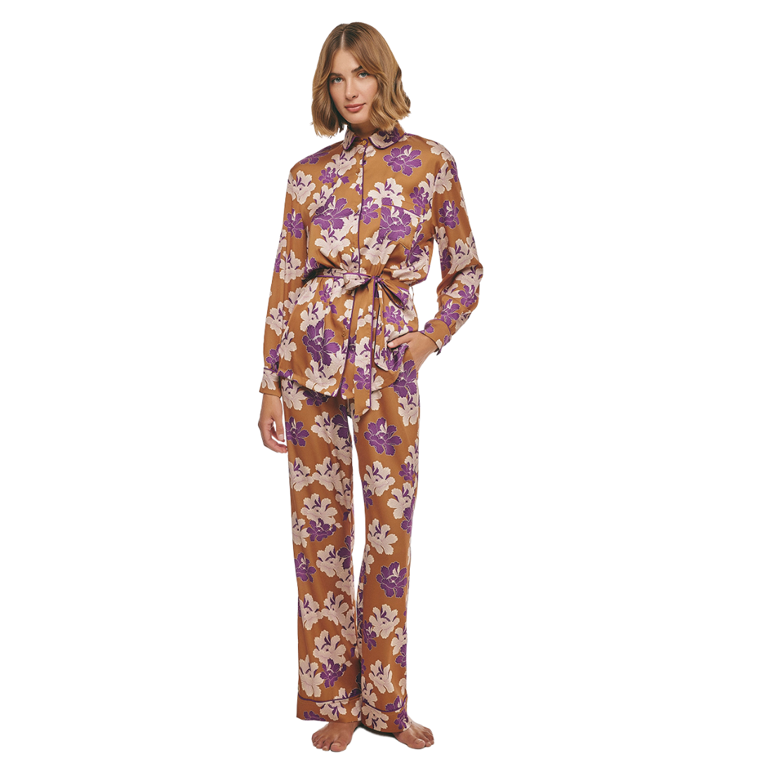 SATIN ΠΙΤΖΑΜΑ-HOMEWEAR ΜΕ ΚΟΥΜΠΙΑ / 3247